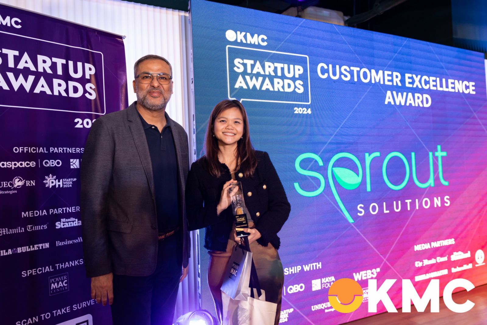 Parry Nagpal, CEO, KMC Solutions and Bernice Locsin, AVP, Customer Success Management, Sprout Solutions (Photo: KMC Solutions)
