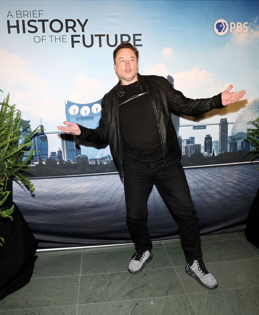 NEW YORK, NEW YORK - APRIL 02: Elon Musk attends "A Brief History Of The Future" New York Screening at The Celeste Bartos Theater at Museum of Modern Art on April 02, 2024 in New York City. (Photo by Arturo Holmes/Getty Images)