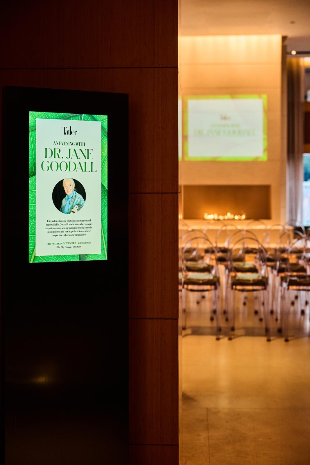 Inside Tatler House Dialogues featuring Jane Goodall (Photo: Tatler Hong Kong / Zed Leets)