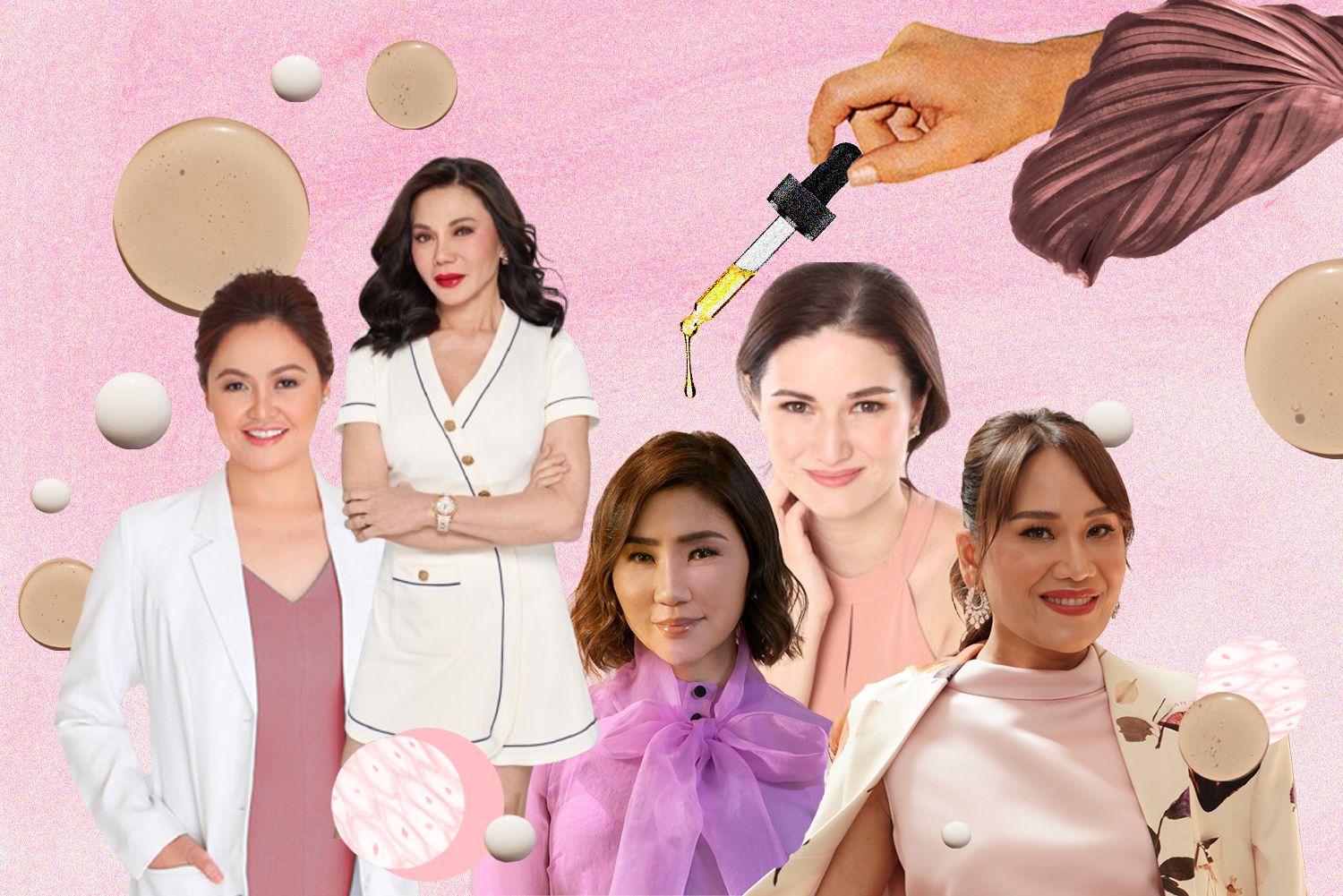 Doctors Kaycee Reyes, Vicki Belo, Anna Palabyab-Rufino, Aivee Teo, and beautypreneur Nikki Tang tell us about the best skinvestments for 2025 (Photo: Kryss Rubio)