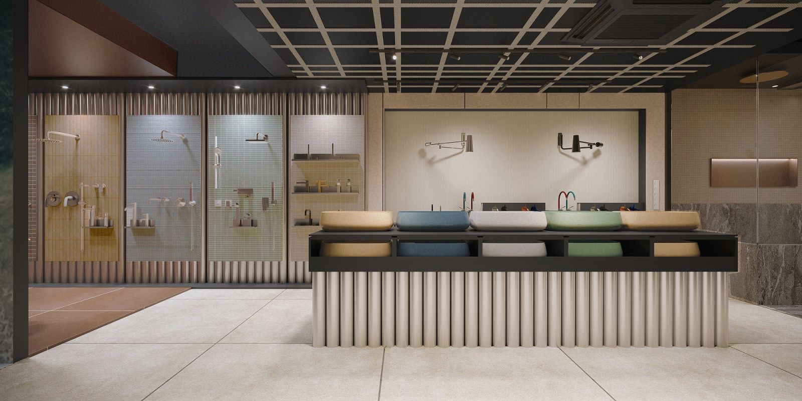 Another view of the Hafary Bathroom sanitary showcase