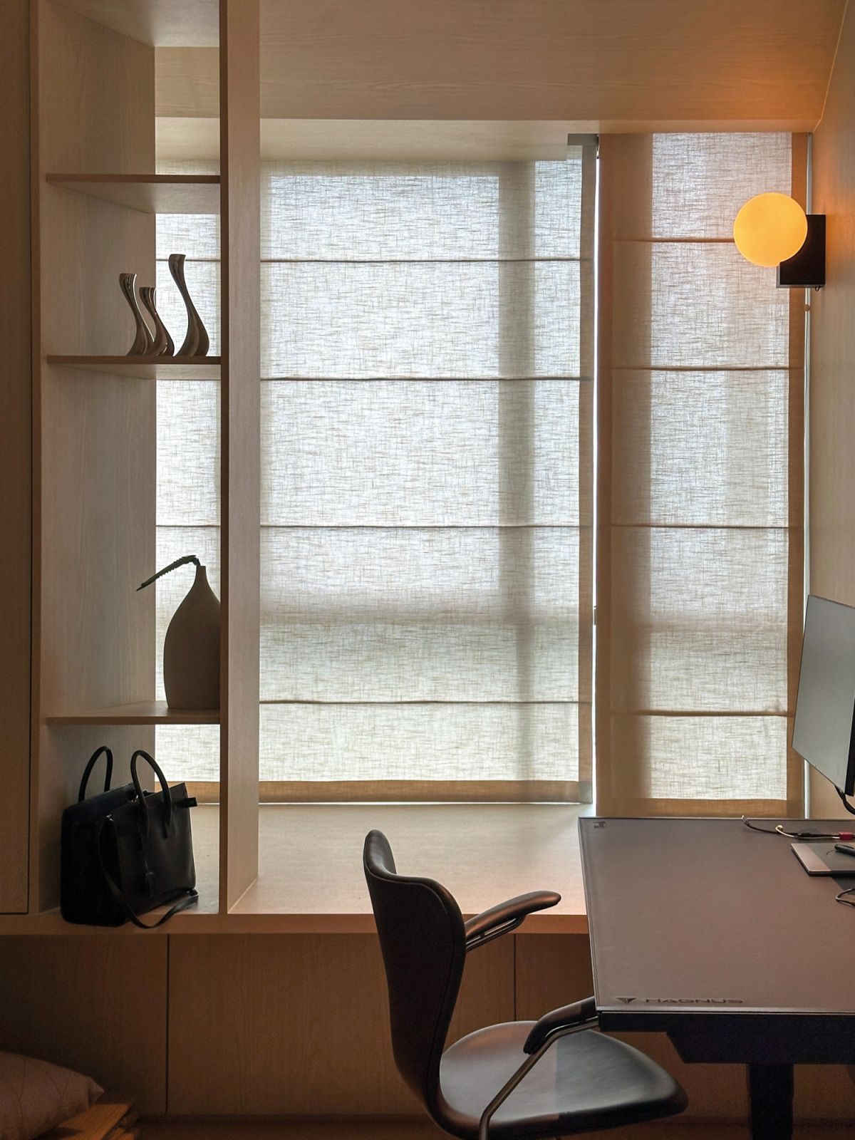 Sophisticated window treatments by Coesa