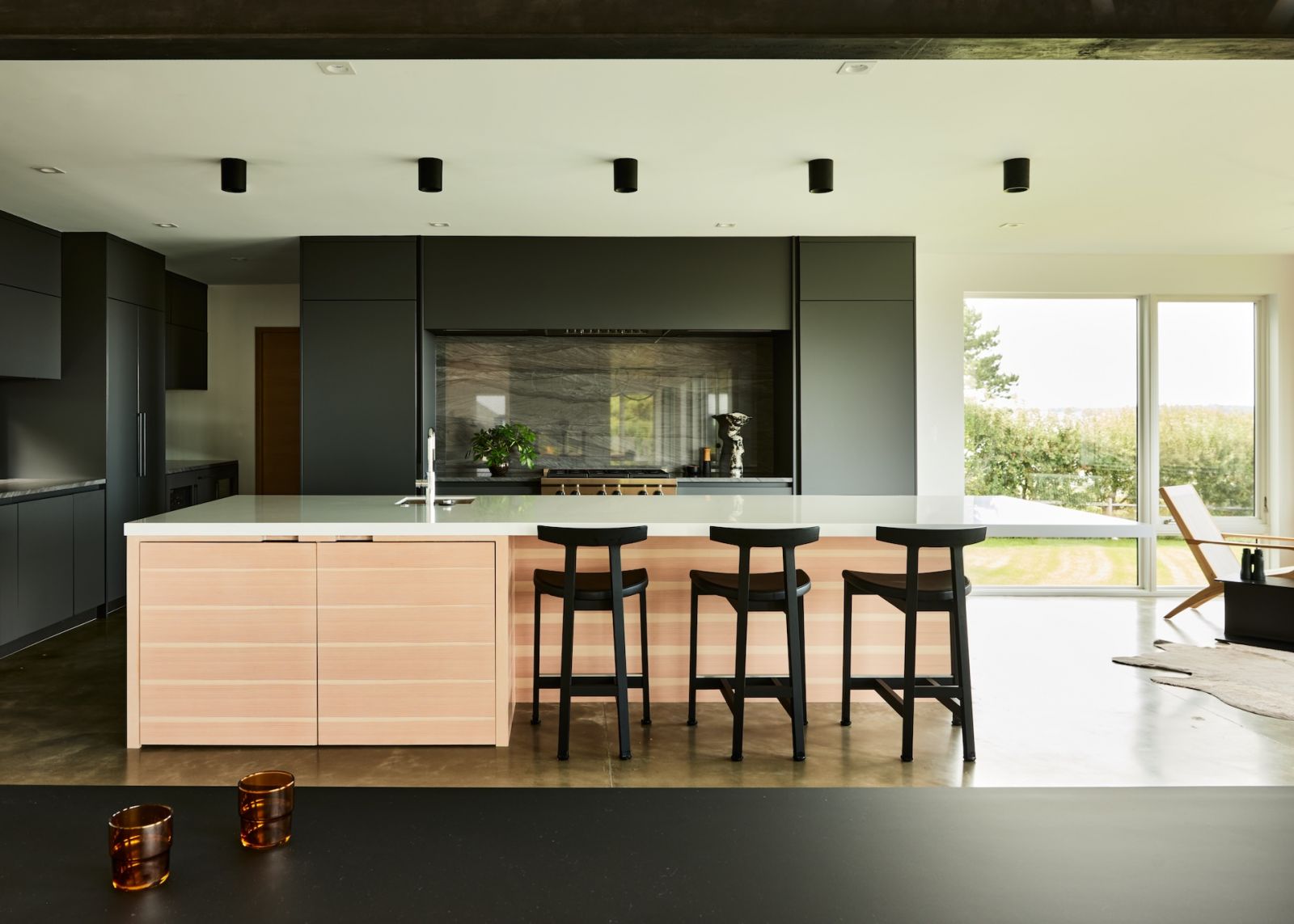 The kitchen island, where family and friends gather