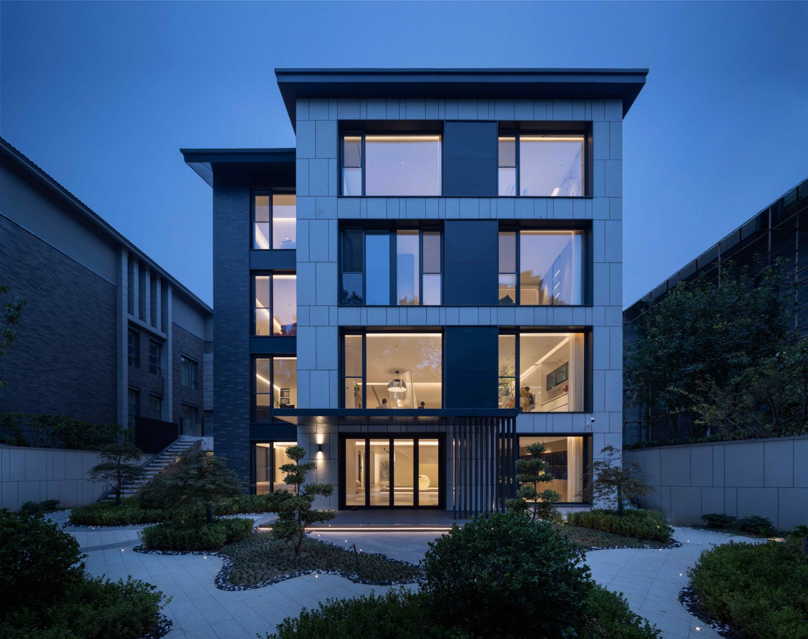 Youshan Meidi Villa spans four floors with thoughtful and nature-inspired design