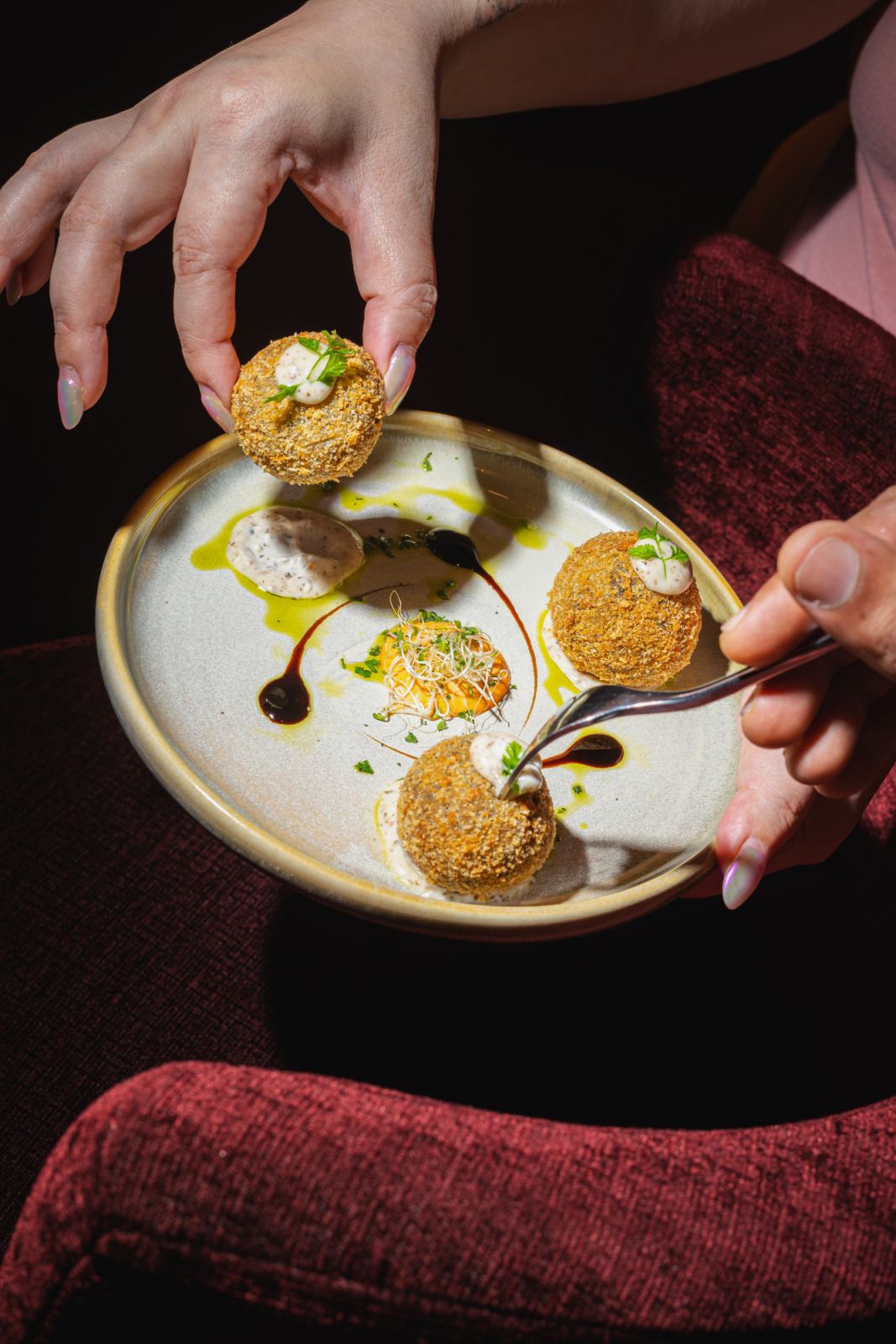 Mushroom croquetas