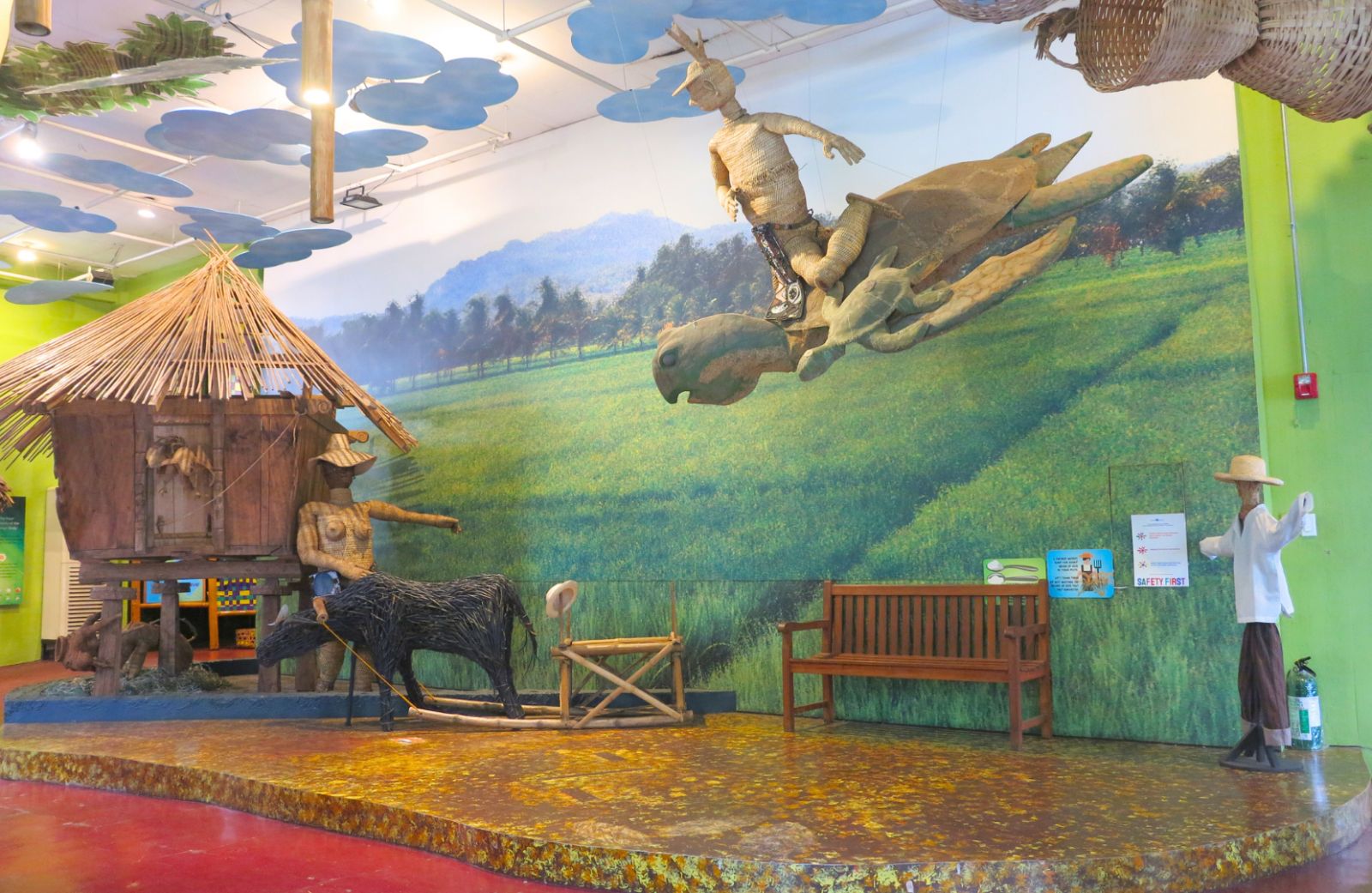 National Artist Kidlat Tahimik's bahay kubo installation