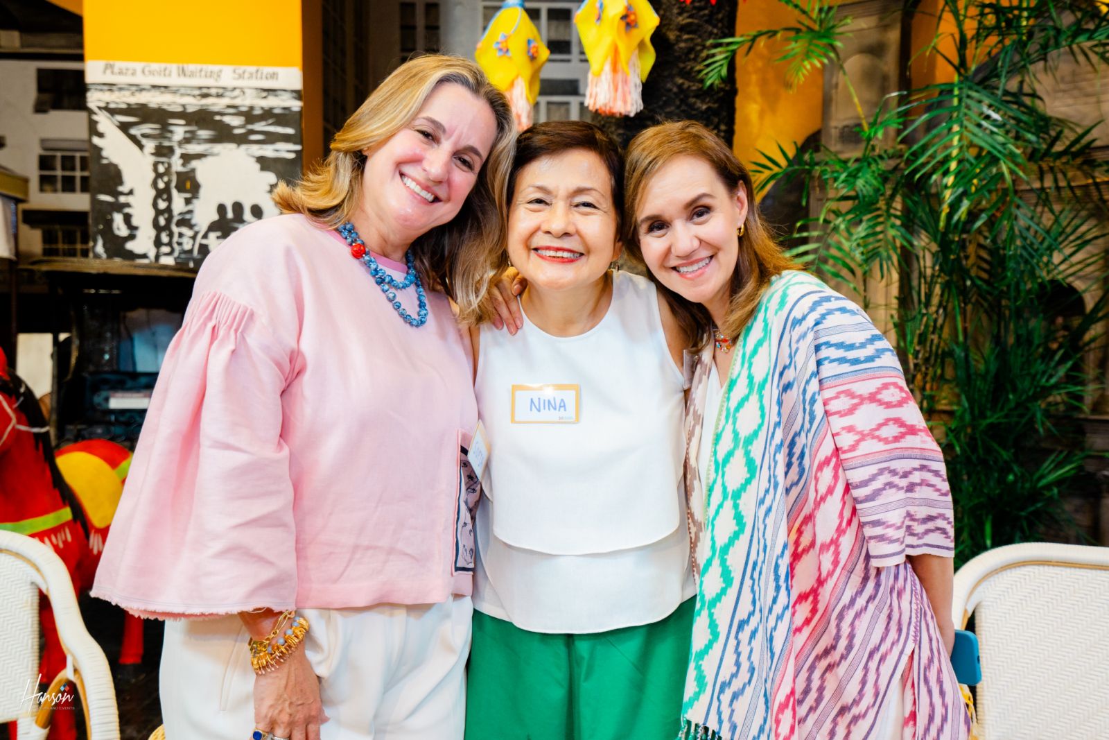 Sofia Zobel-Elizalde, Nina Lim-Yuson, and Bambi Mañosa-Tanjutco