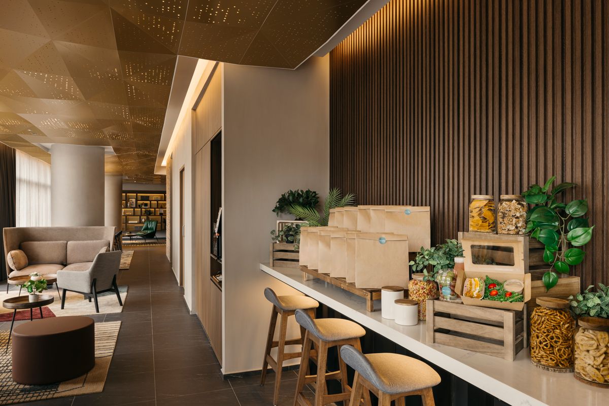 The Grab&Go area ensures guests are always with refreshments