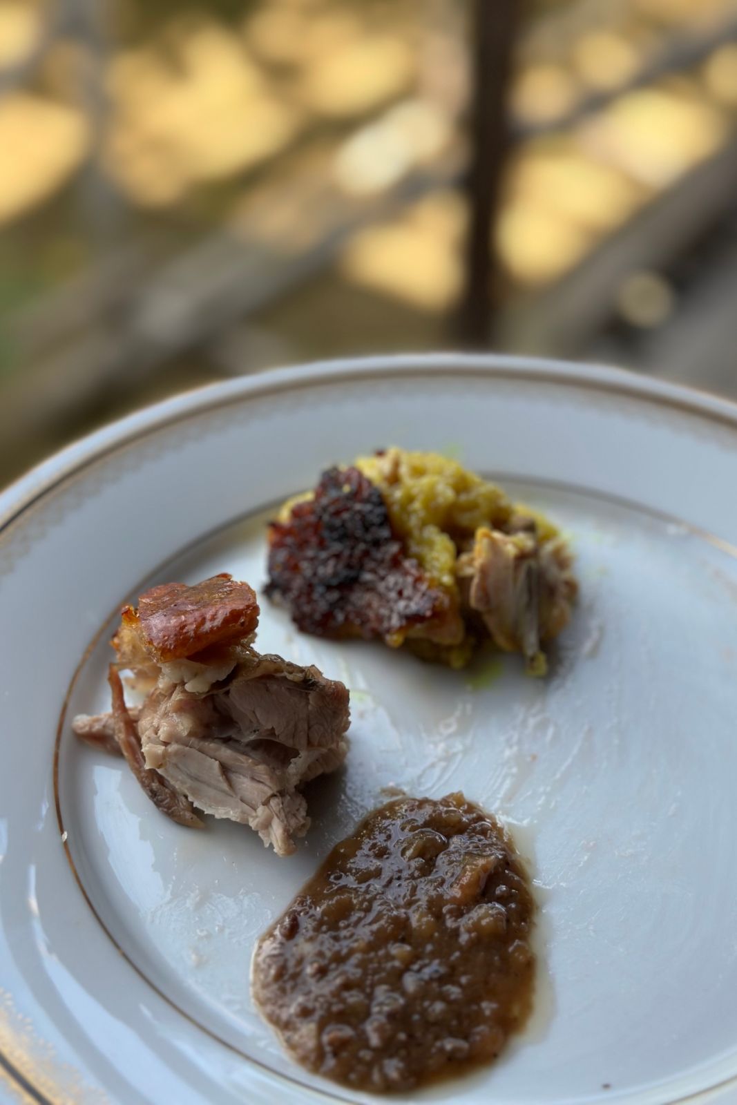 Kapampangan food, lechon with sarsa lechon and bringhe from Arayat, Pampanga