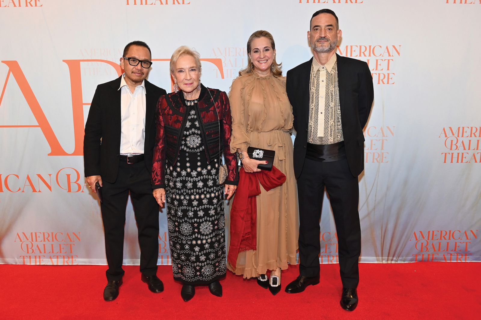 NEW YORK, NEW YORK - OCTOBER 23: (L-R) Frederico De Vera, Elaine Marden, Sofía Elizalde and Inigo Elizalde attend the American Ballet Theatre Fall Gala at David H. Koch Theater at Lincoln Center on October 23, 2024 in New York City. (Photo by Roy Rochlin/Getty Images for American Ballet Theatre)