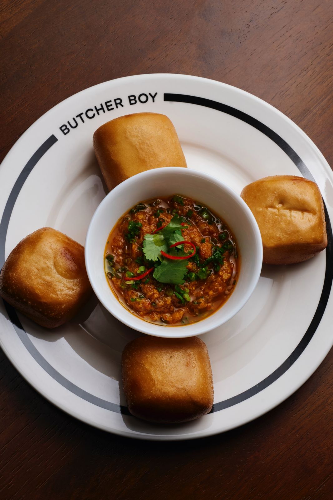 Butcher Boy by chef Andrew Walsh | fried bun with chilli crab