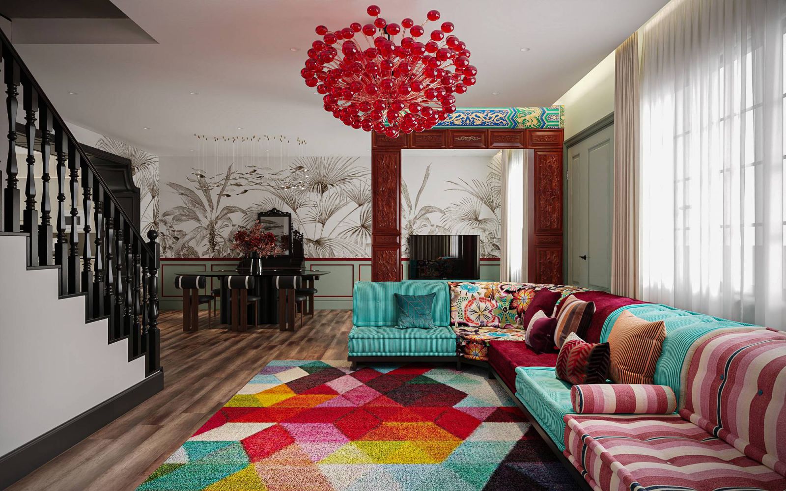 The living room