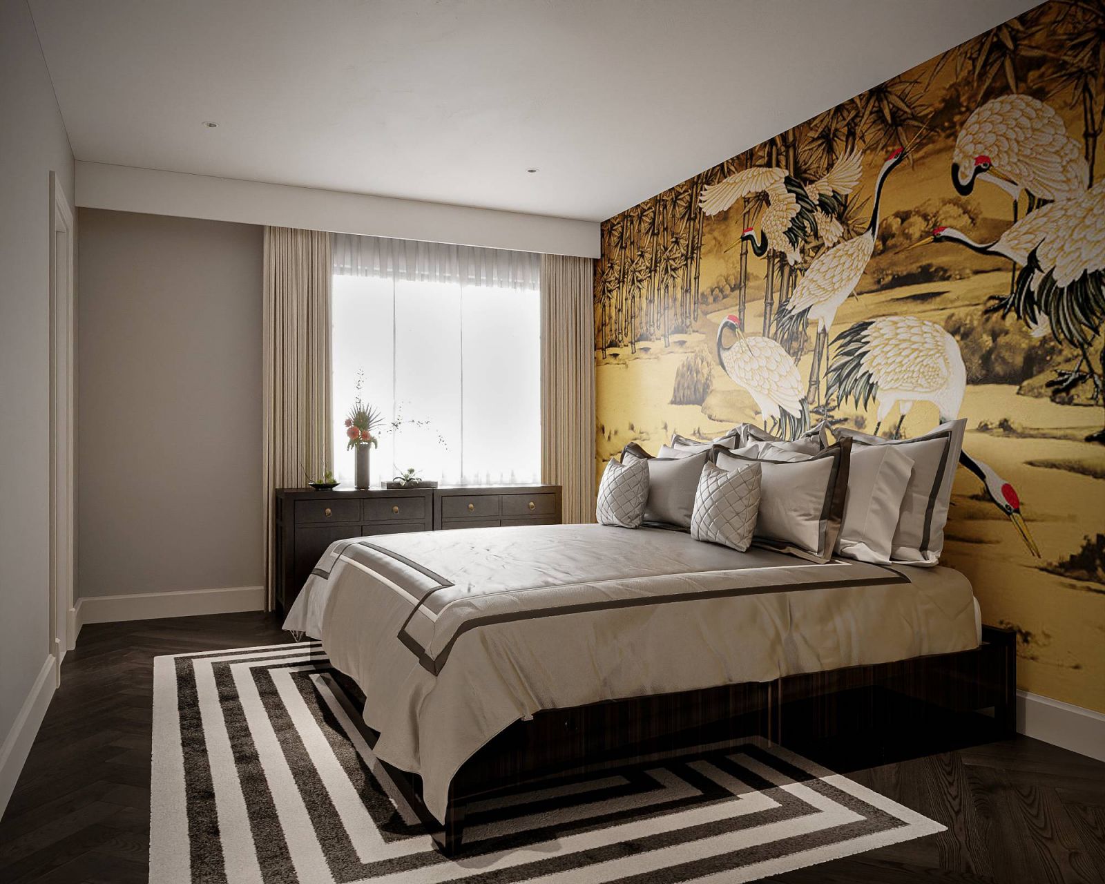 The master bedroom