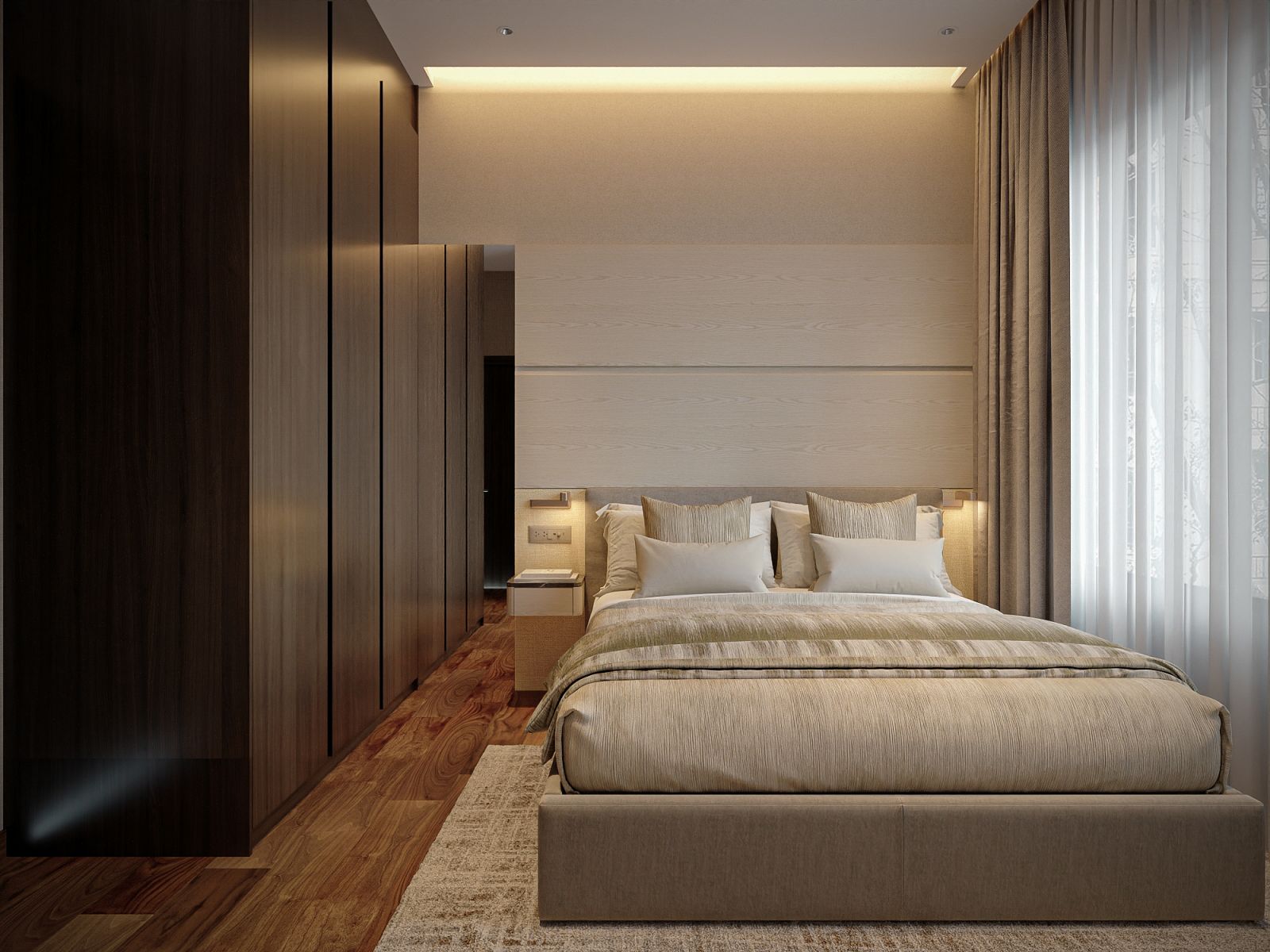 The master bedroom