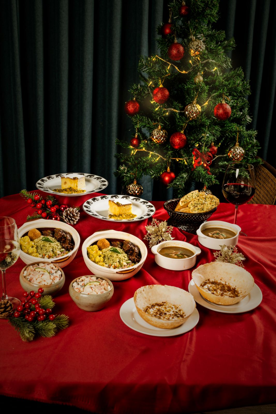 Christmas dishes from Aliyaa (Photo: Aliyaa)