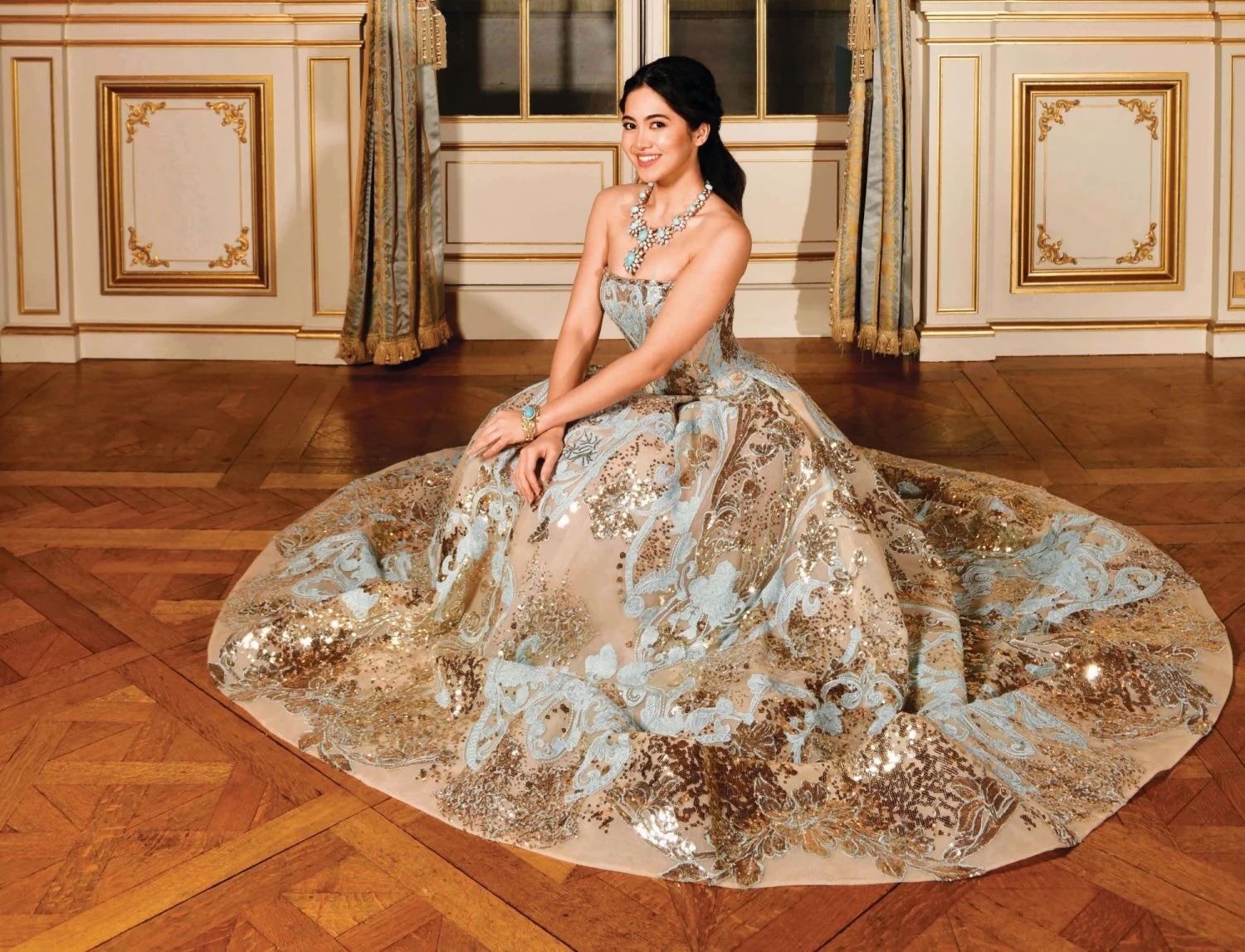 Atasha Muhlach at the le Bal des Débutantes in Paris, 2022 (Photo: Tim Griffiths)