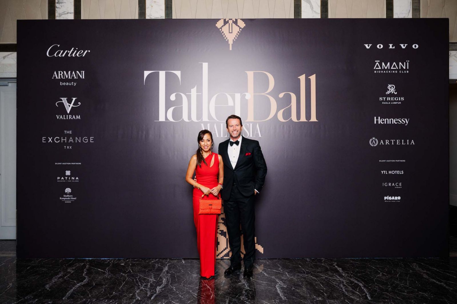 Tengku Zatashah Idris and Dato’ Setia Aubry Rahim Mennesson