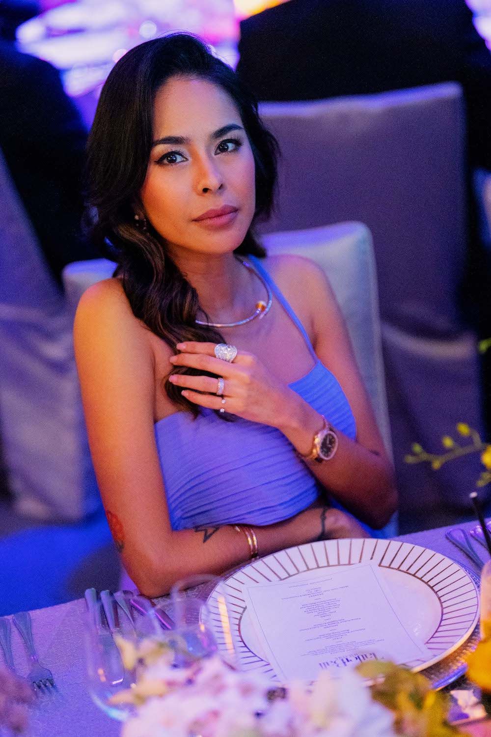 Kim Raymond wearing Cartier