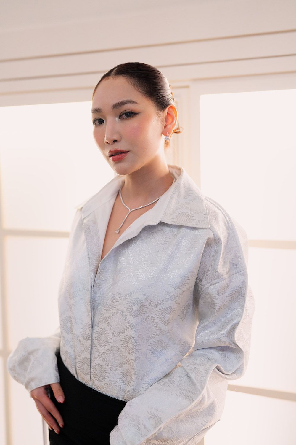 Jane Lau wearing Cartier jewellery