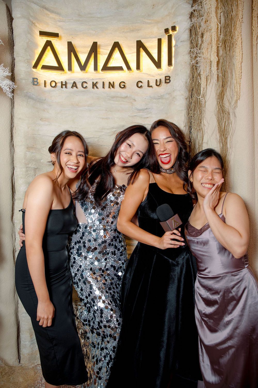 At the Amani Wellness photowall