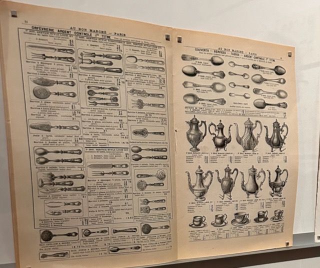 An antique catalogue of silverware