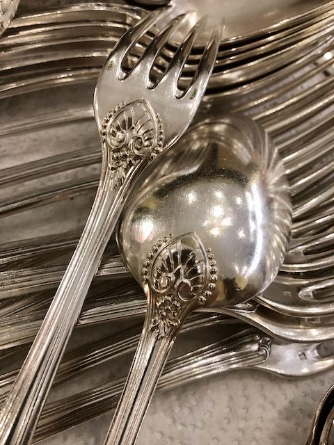 Vintage silverware reflects a history of use and care
