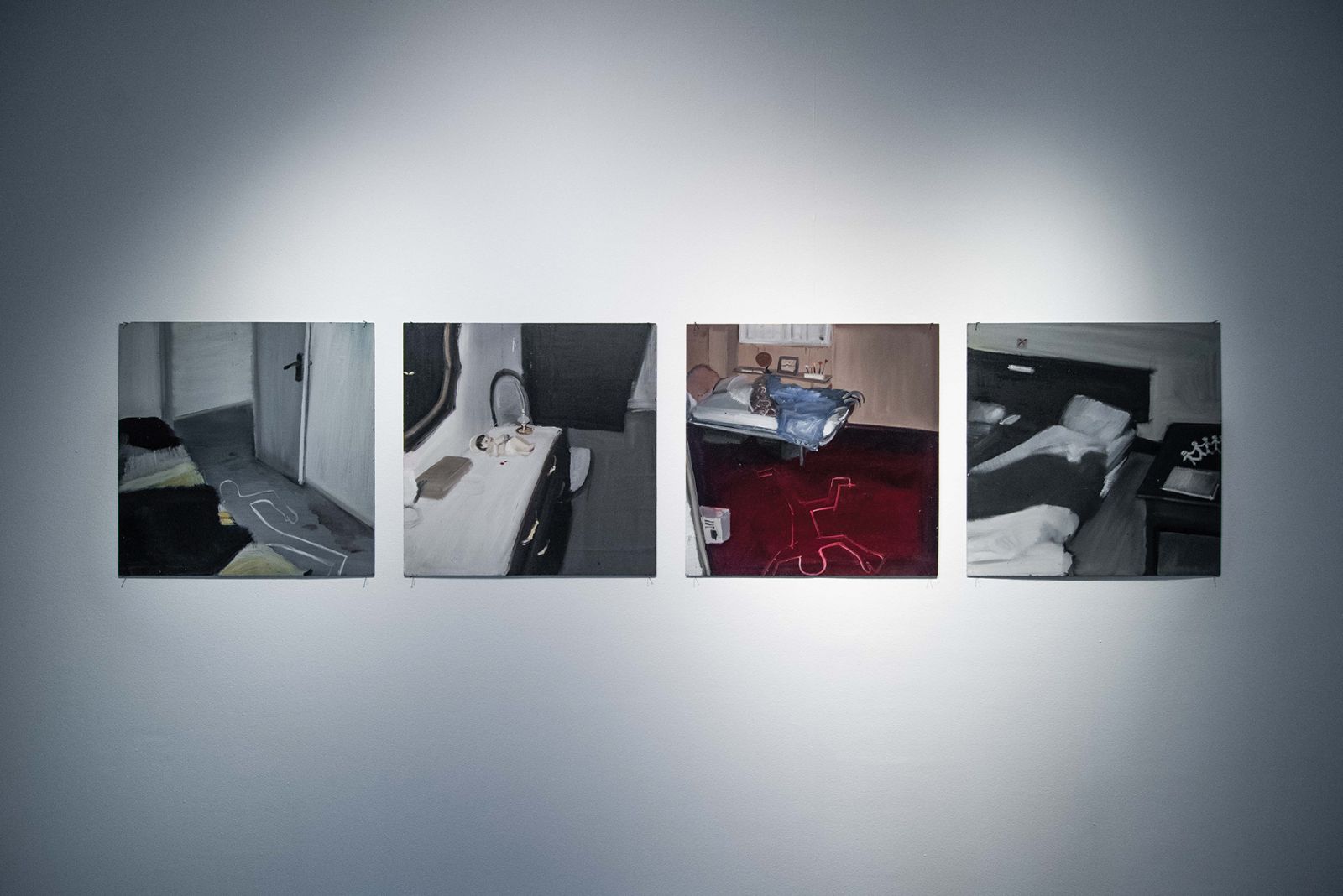 Enrique Marty, ‘Vergüeza’ (Shame), 1997, oil on board. From the “Project Belonging: From There to Here. The Familiar in the Foreign” exhibition, on view at the Ateneo Art Gallery until April 16 2025 (Photo: Clefvan Pornela / Courtesy of Ateneo Art Gallery)