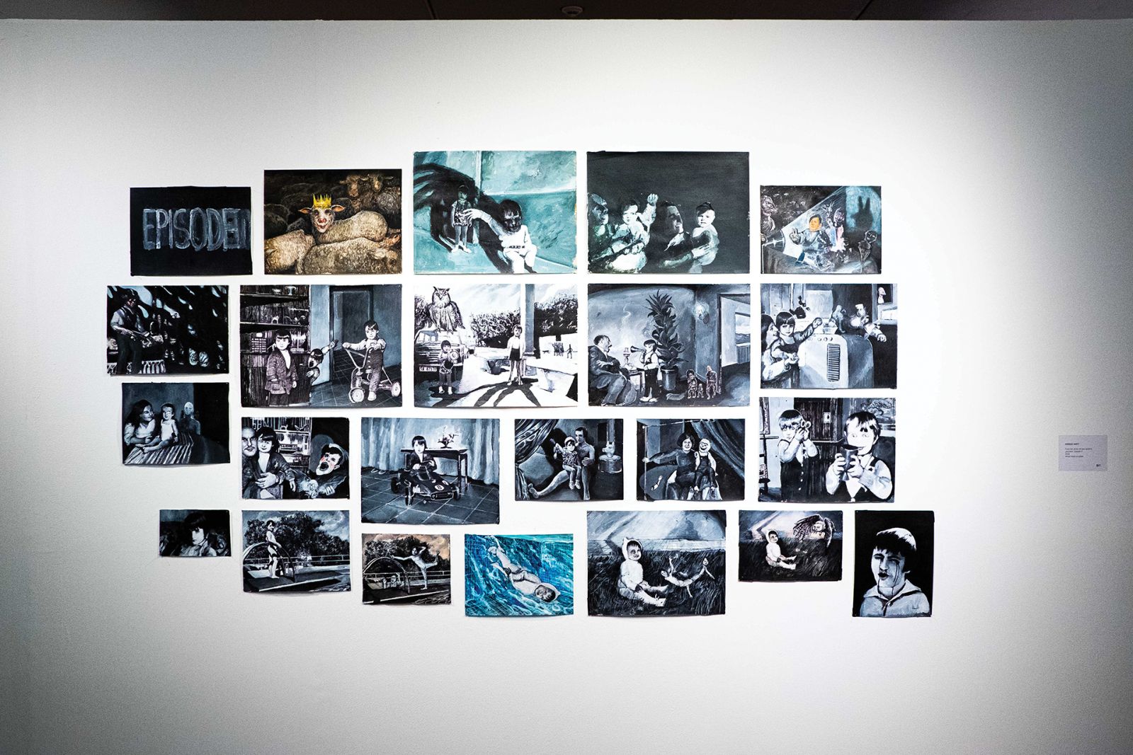 Enrique Marty, from the series ‘All your world is pointless, Episode III’, 2017, watercolour and collage, variable dimensions (Photo: Clefvan Pornela / Courtesy of Ateneo Art Gallery)