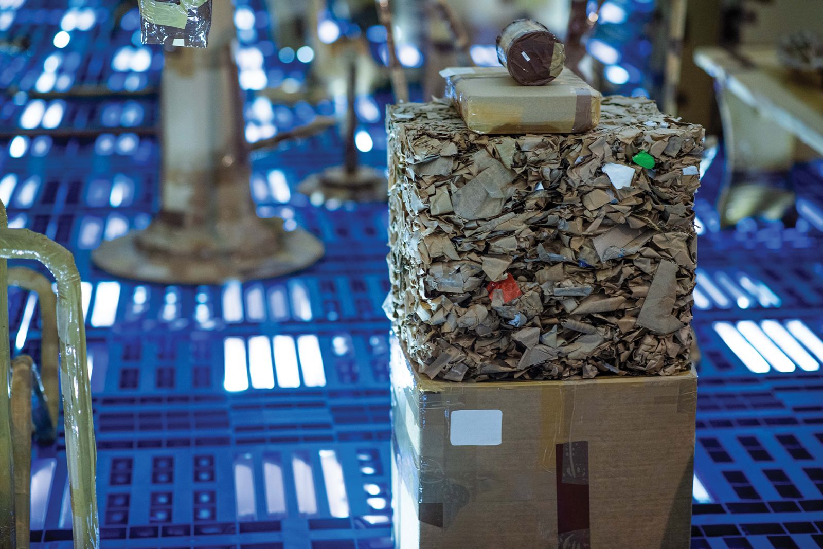 Isabel and Alfredo Aquilizan, ‘Nothing to Declare’ (detail), 2024, mixed media (personal belongings), variable dimensions (Photo: Clefvan Pornela / Courtesy of Ateneo Art Gallery)