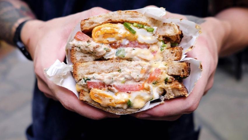 Korio's signature tuna melt