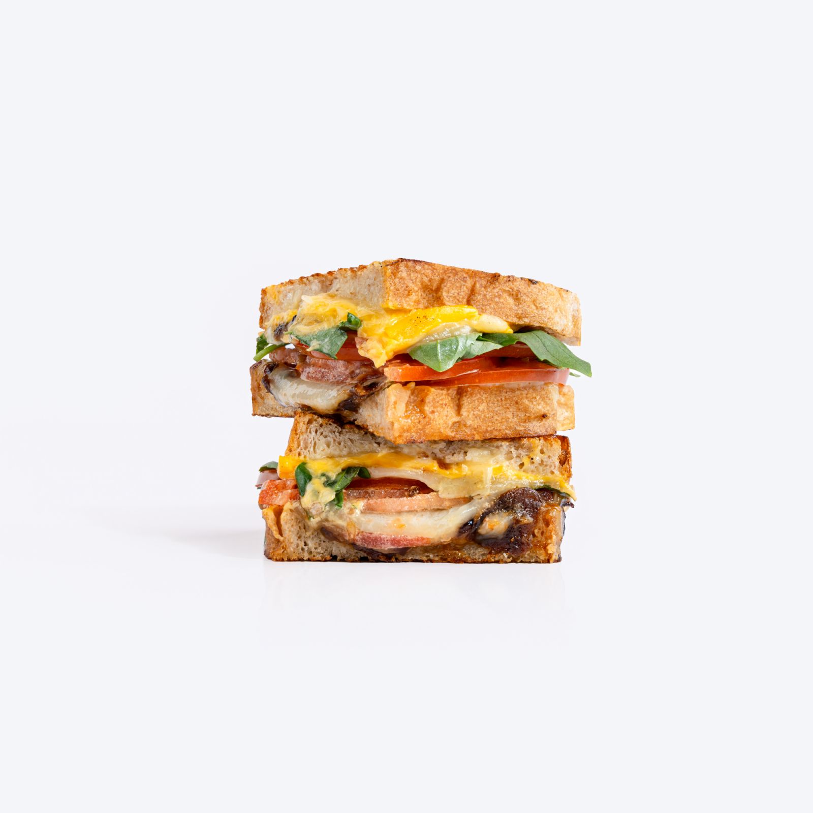 Caprese grilled cheese