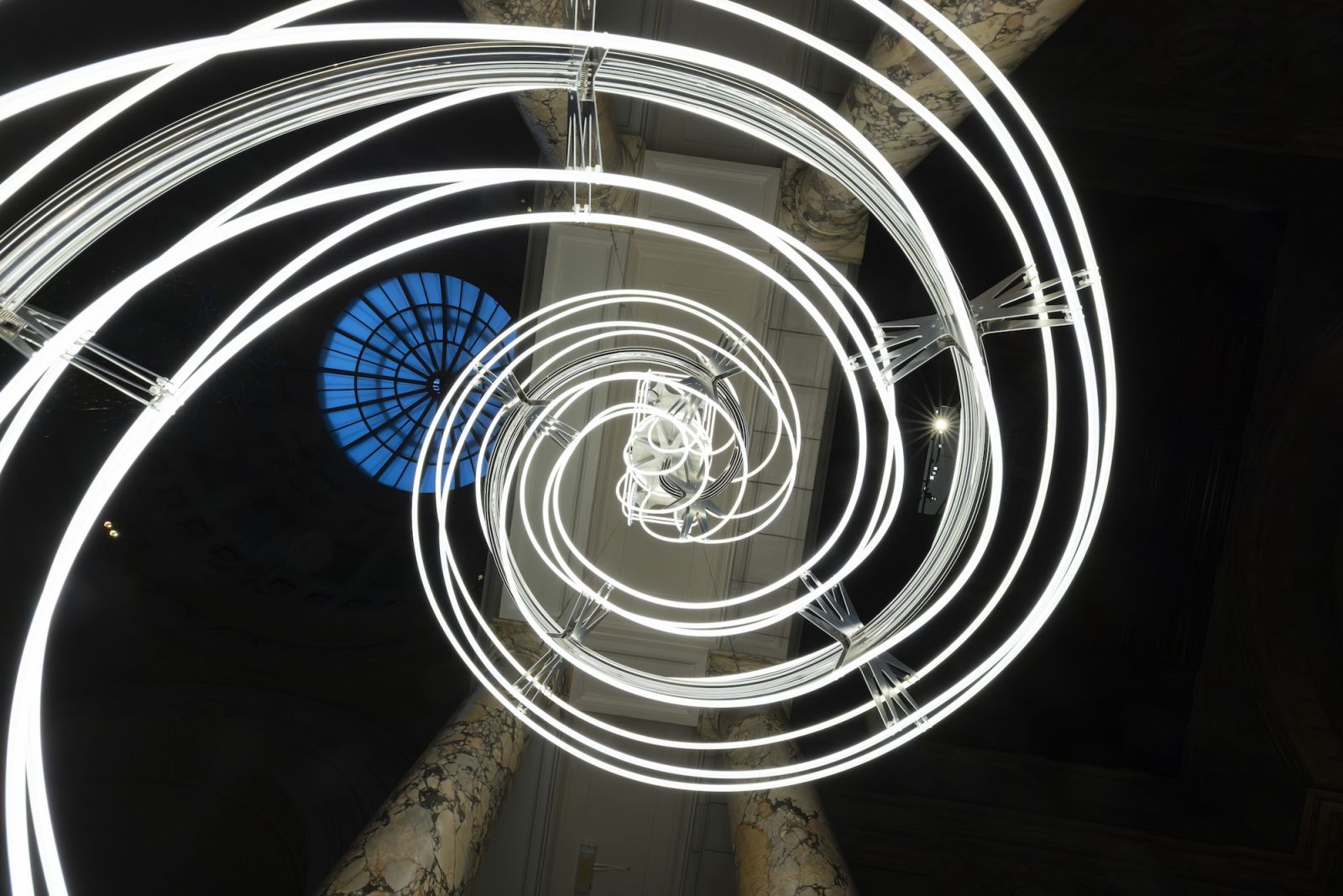 Designer Anna Lomax’s All Lit Up! tree for London’s Victoria and Albert museum's South Kensington Grand Entrance (Photo: V&A)