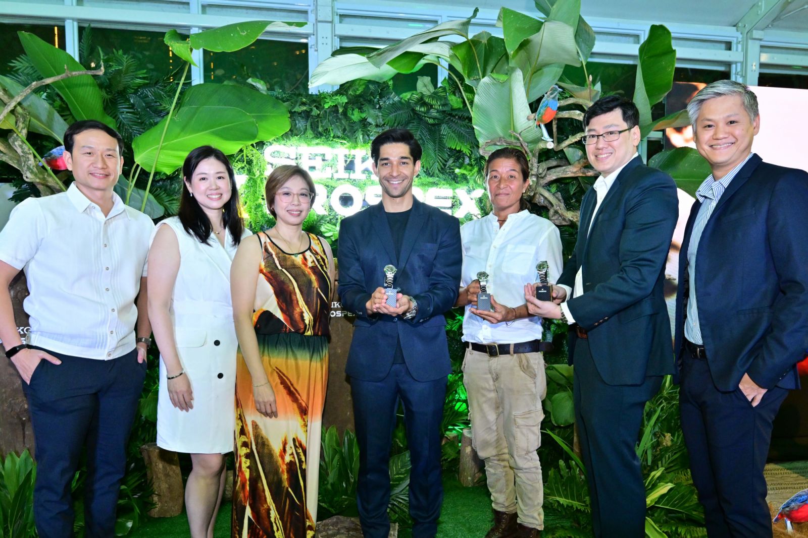 At the launch: Fritz Dy and Karma Dy-Hao (Timeplus Corporation executives), Raissa Dy-Yam (Timeplus Corporation vice president), Wil Dasovich, Anne-Marie Bakker (FEED Partnerships Director), Karl Dy (Timeplus Corporation president & CEO), and Edric Dy (Timeplus Corporation VP for Marketing)