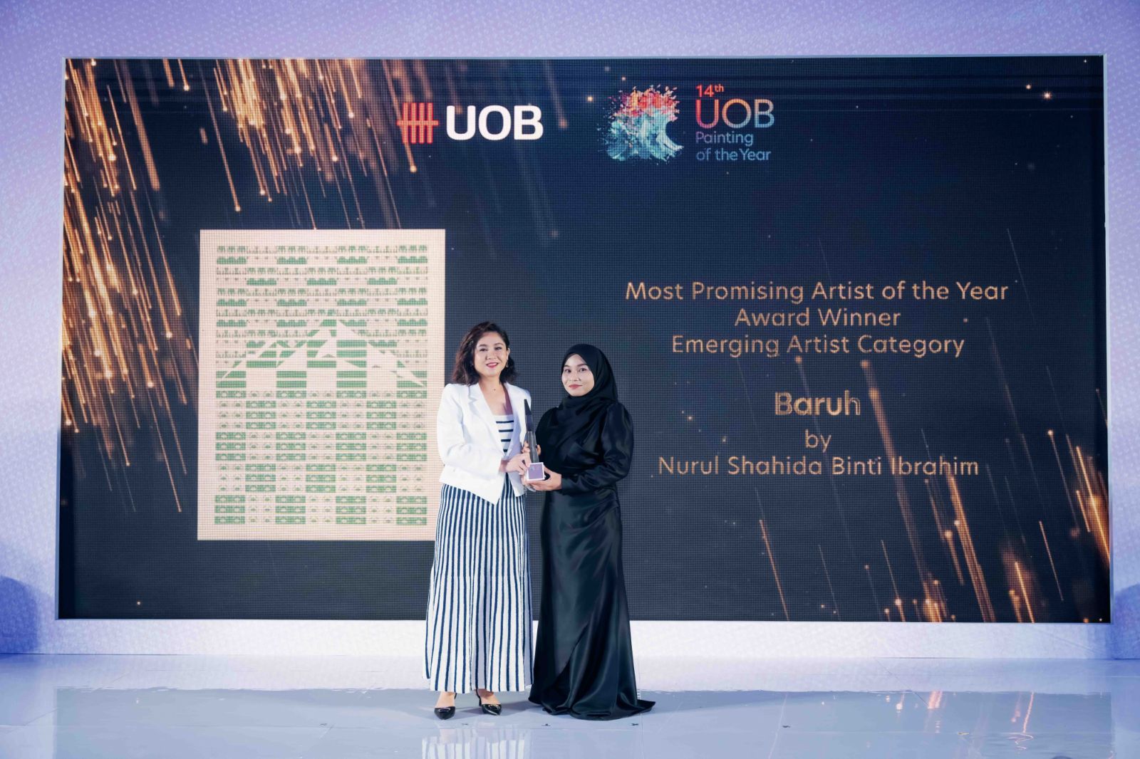 Nurul Shahida Ibrahim wins Most Promising Artist of the Year with her creation, Baruh