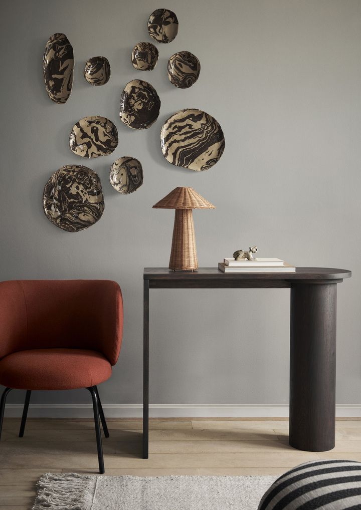 Each piece features undulating patterns that are entirely unique (Photo: Ferm Living)
