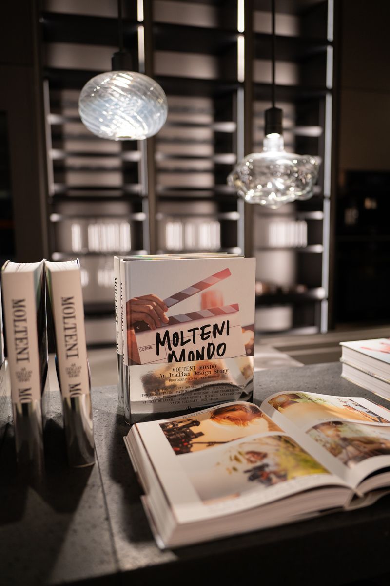 The Molteni Mondo: An Italian Design Story books displayed in Singapore