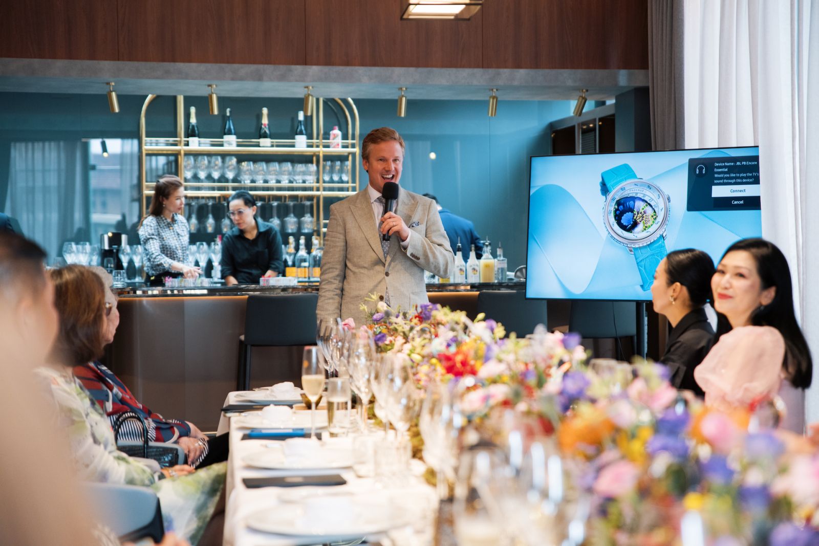 Antony Lindsay, together with Sincere Fine Watches and Tatler GMT, hosted an exclusive lunch to introduce the Fabergé Sincere Platinum Jubilee Edition timepiece