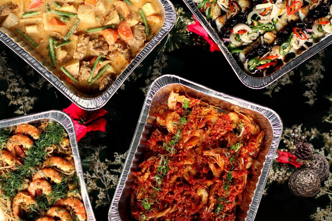 Violet Oon Singapore's Christmas party trays