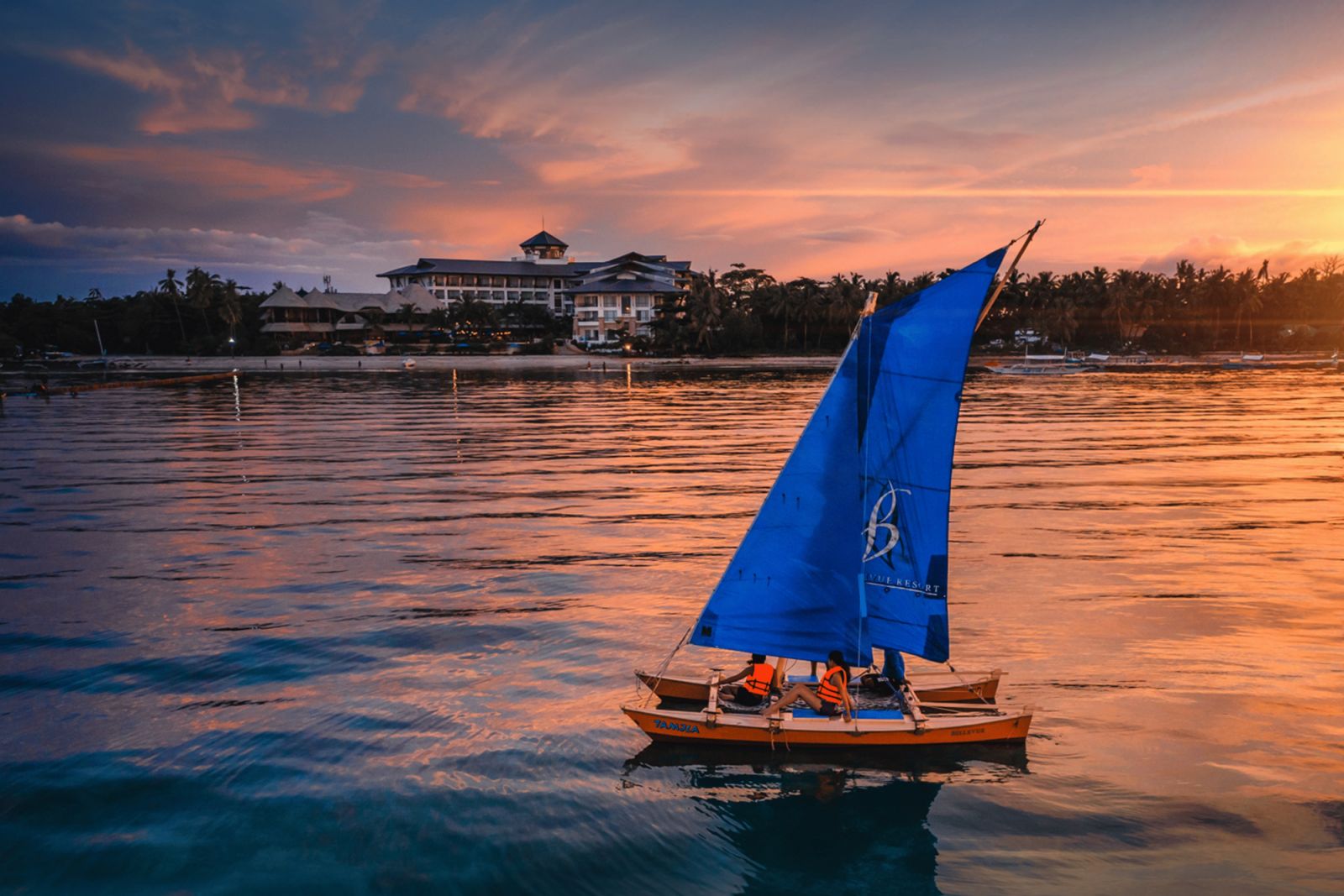 The catamaran sail is one of the many water activities available (Photo: courtesy of The Bellevue Resort)