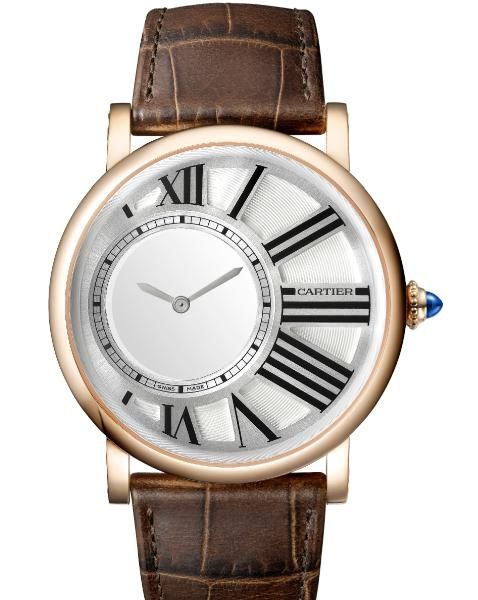 卡地亞Rotonde de Cartier神秘腕錶玫瑰K金款。(Photo: Cartier)