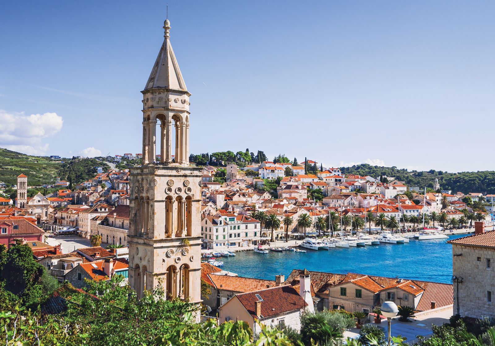 View of the Hvar town, Dalmatia, Croatia