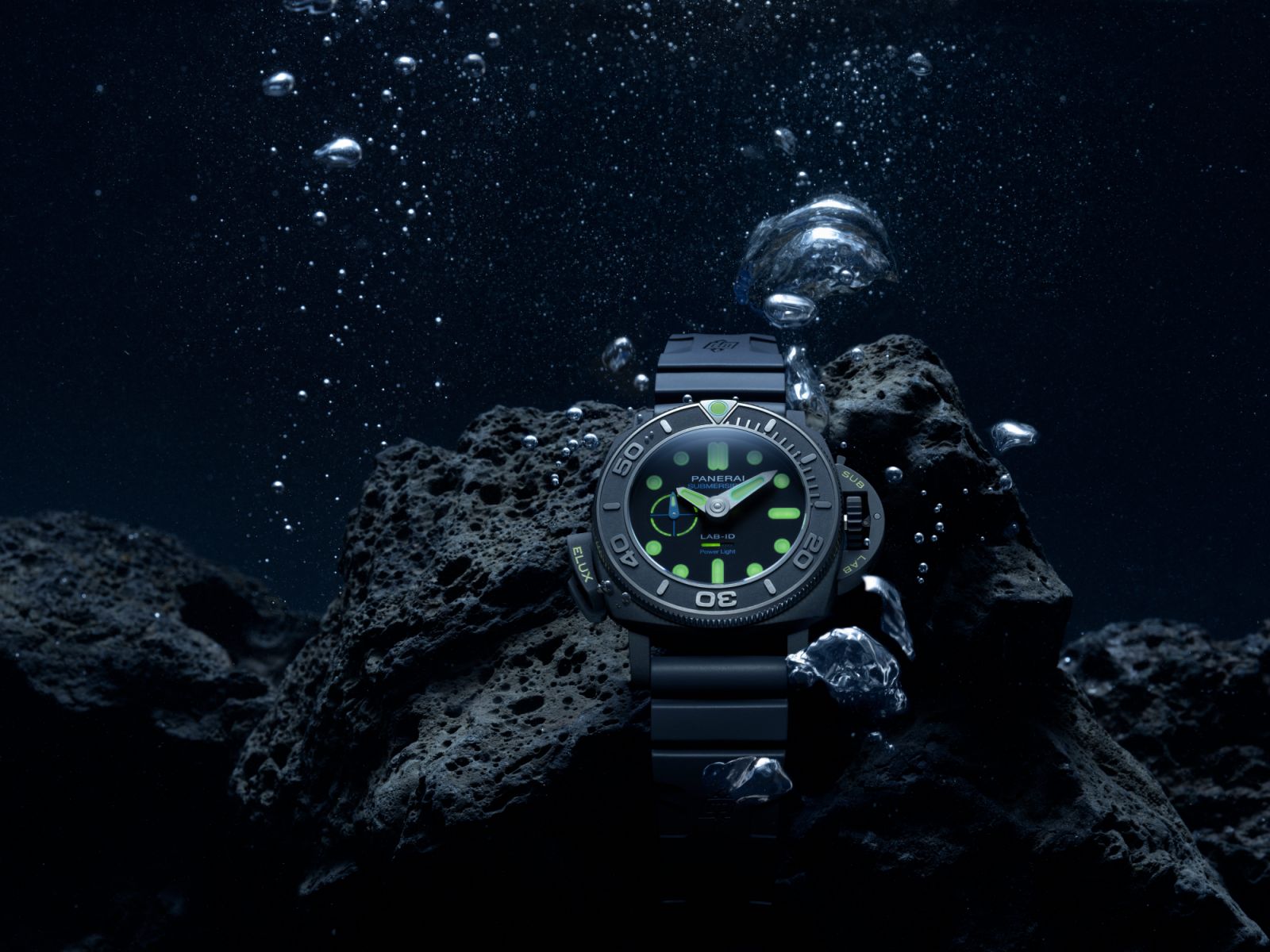 The Submersible Elux LAB-ID PAM01800 draws inspiration from the patented Elux Panerai invention once used by the Italian Navy (Image: Courtesy of Panerai)