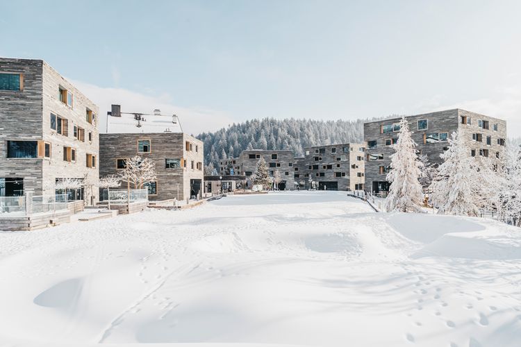 Rockresort’s cube-shaped buildings clad in 500 tons of 40-million-year-old quartzite stone(Photo: Design Hotels)