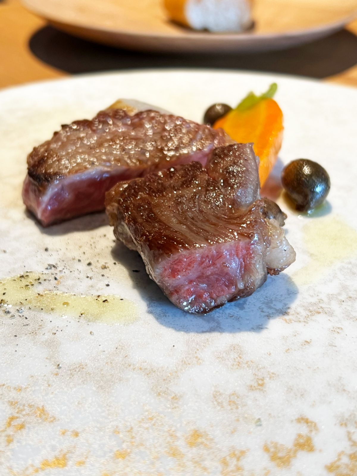 Wakasa beef prepared by chef Hikari Matsushita of La Clarté. (Photography by Maritess Garcia Reyes)