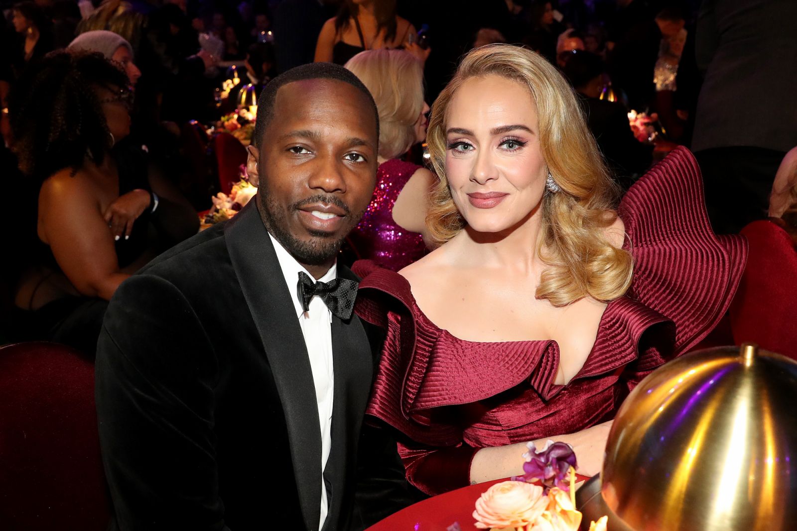 LOS ANGELES, CALIFORNIA - FEBRUARY 05: Rich Paul and Adele  attend the 65th GRAMMY Awards at Crypto.com Arena on February 05, 2023 in Los Angeles, California. (Photo by Johnny Nunez/Getty Images for The Recording Academy)