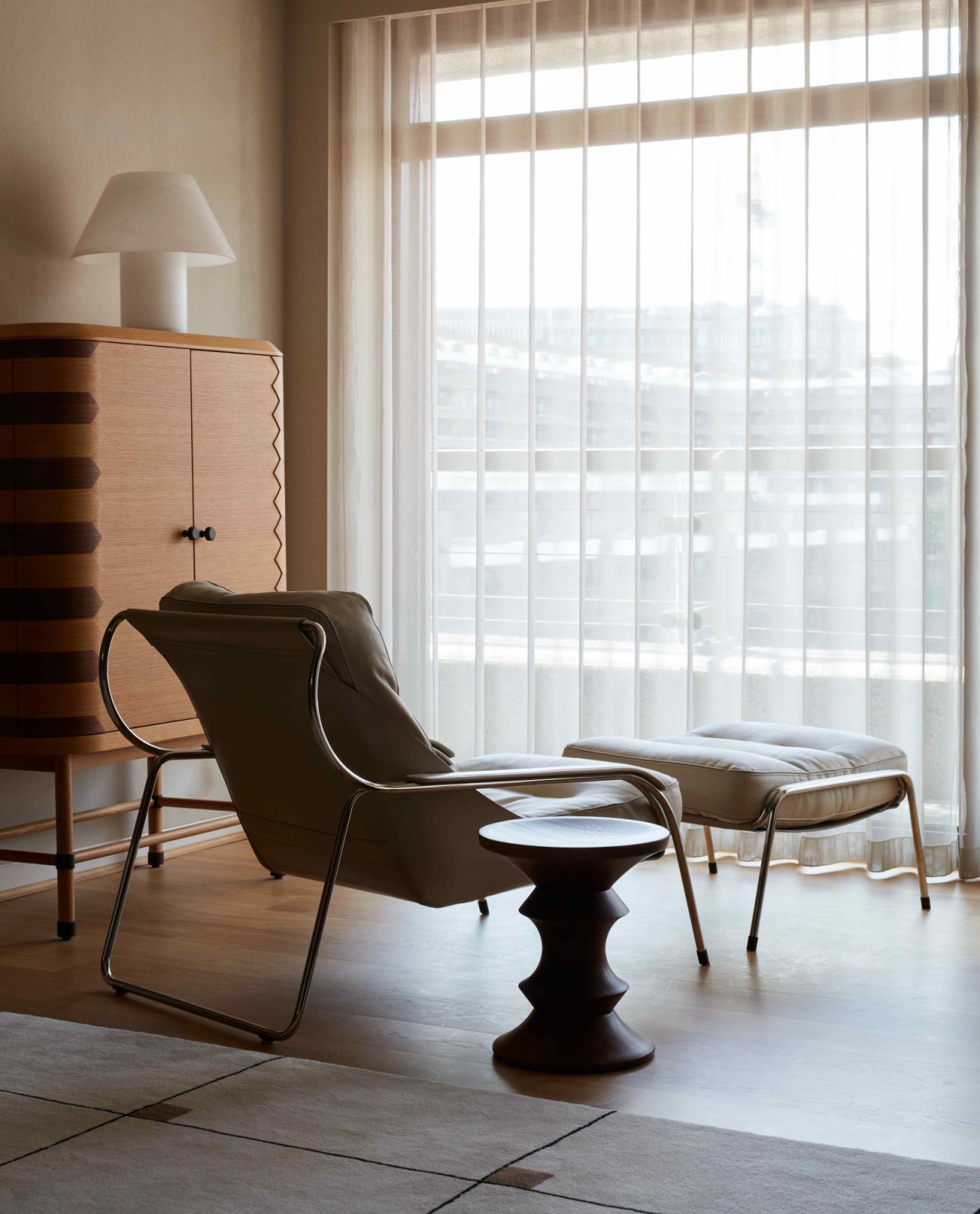 Contemporary interventions and mod-cons contribute to a serene, welcoming environment
