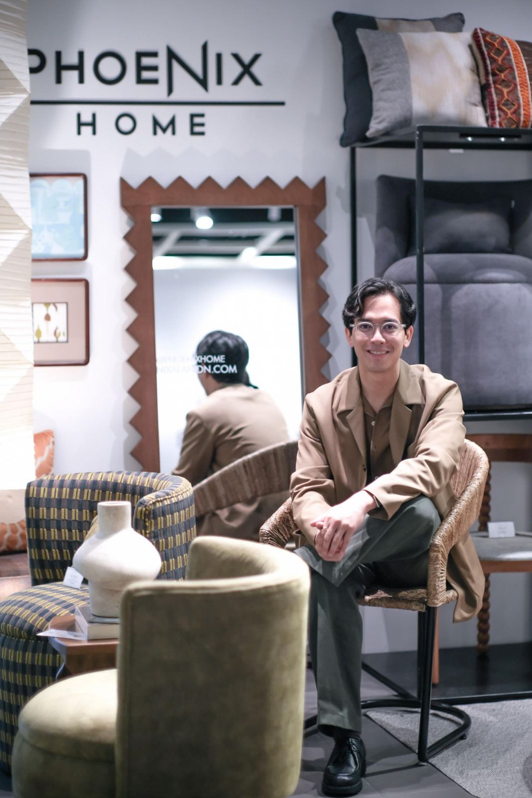 Nix Alañon showcasing Filipino designs at Adorne by Phoenix Home