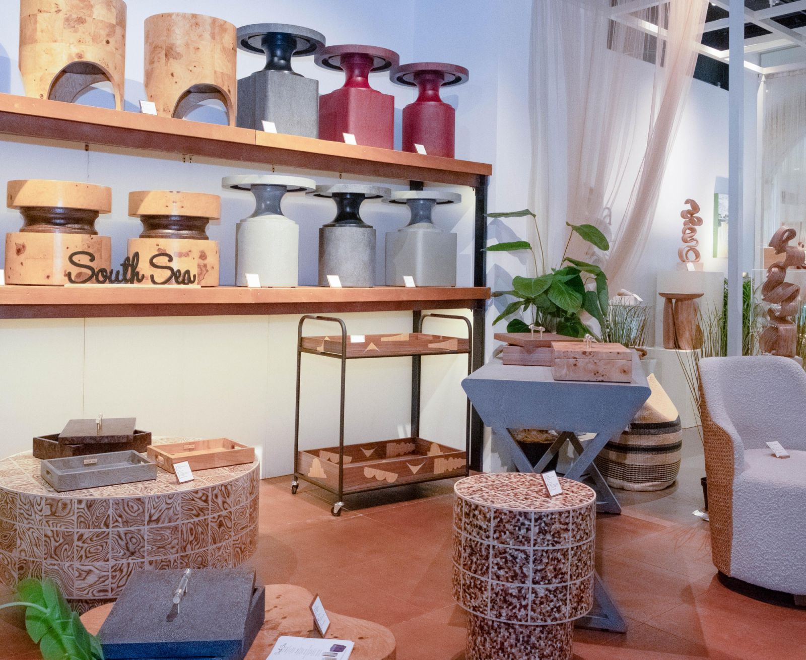South Sea Veneer's hand-made marquetry and parquetry designs at Adorne by Phoenix Home