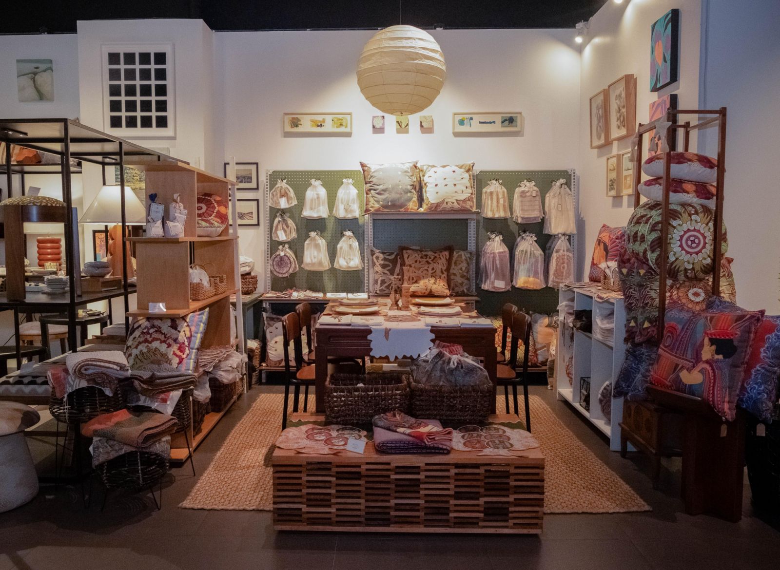 The Olive Tree's exquisite linen products on display at Adorne by Phoenix Home