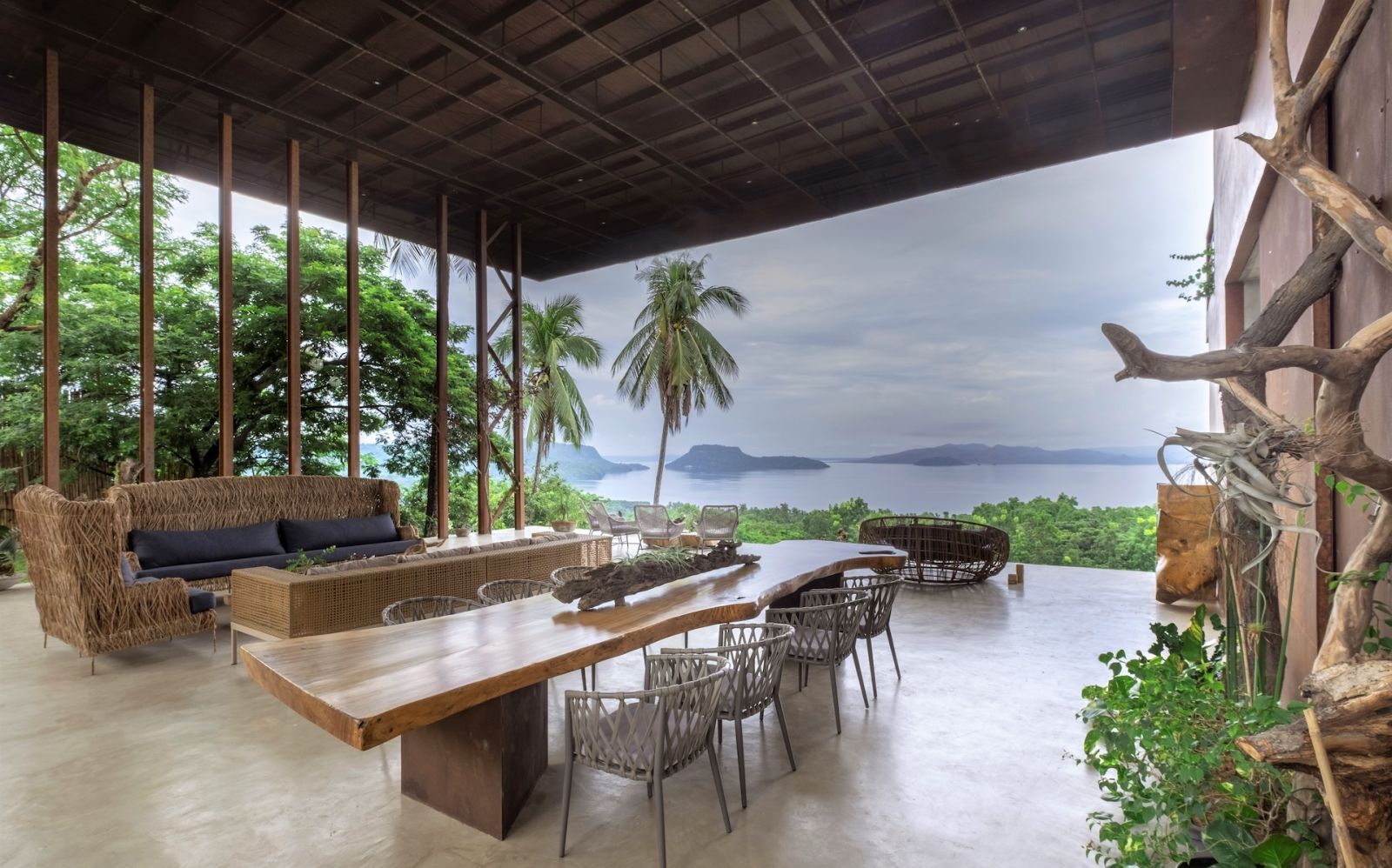The lanai of a weekend getaway in Tanauan, Batangas